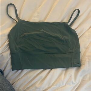 Green Lululemon tank Crop Top